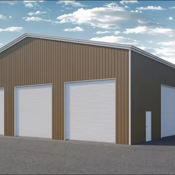 Hurricane Proof Prefabricated Steel Buildings Easy Installation Steel Shed Workshop