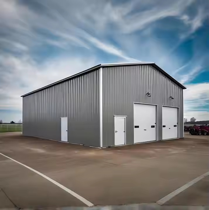 Prefabricated Steel Structures Building Hurricane Proof Large Span Steel Structure Workshop