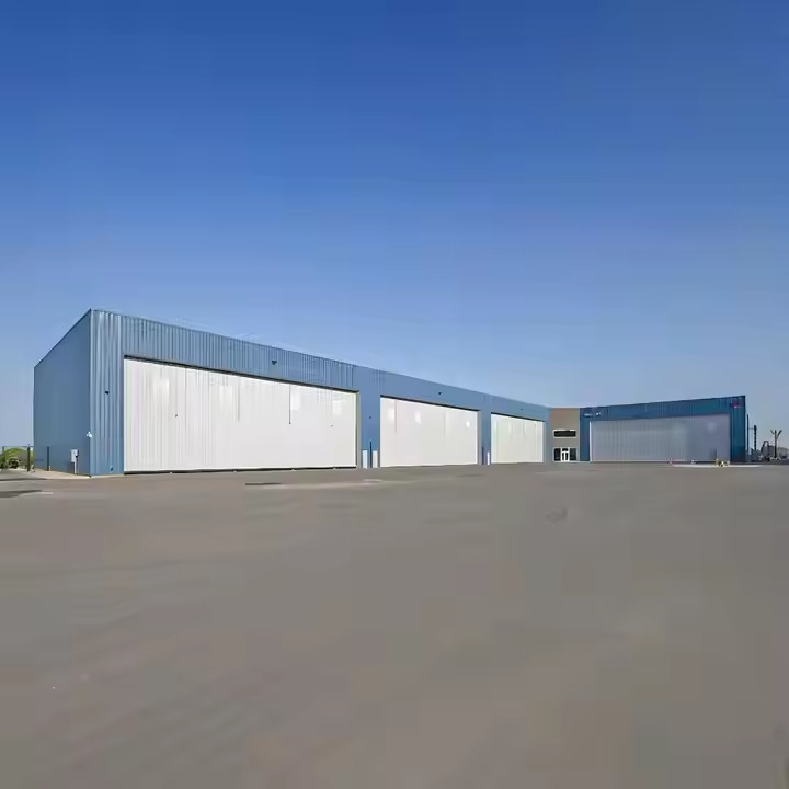 Industrial Prefab Steel Warehouse Building , Prefabricated Steel Structure Workshop