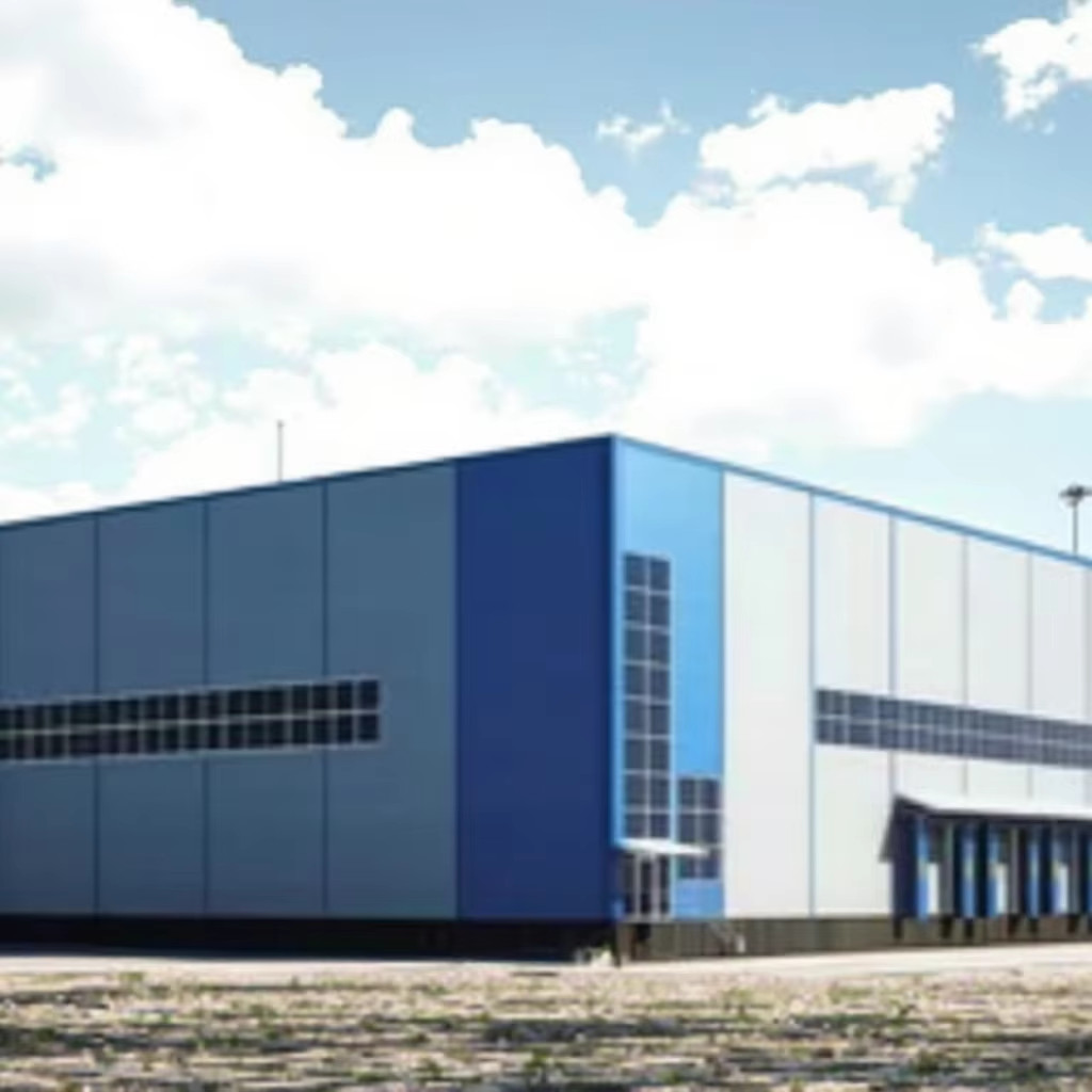 Customizable Steel Structure Factory with Q355/Q235B/ASTM Frame Grade and EPS Sandwich Panel Wall and Roof