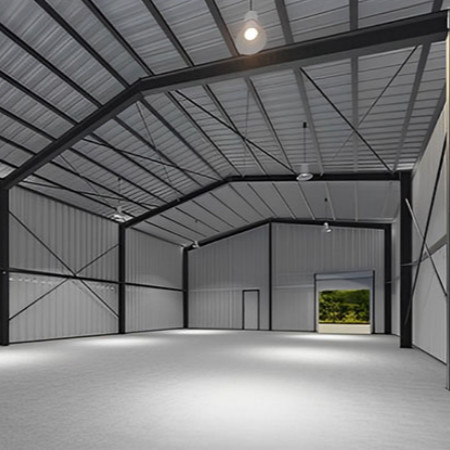 Industrial Metal Structure Warehouse Lightweight Steel Construction Warehouse