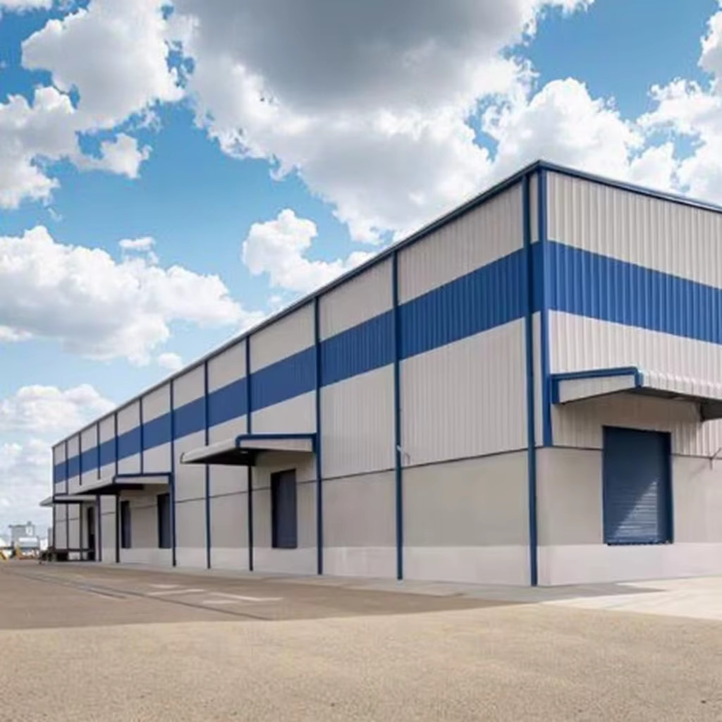 Strong Steel Structure Workshop Commercial Metal Building Construction Steel Structure