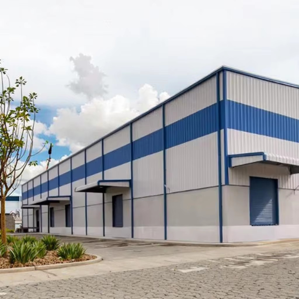 Strong Steel Structure Workshop Commercial Metal Building Construction Steel Structure