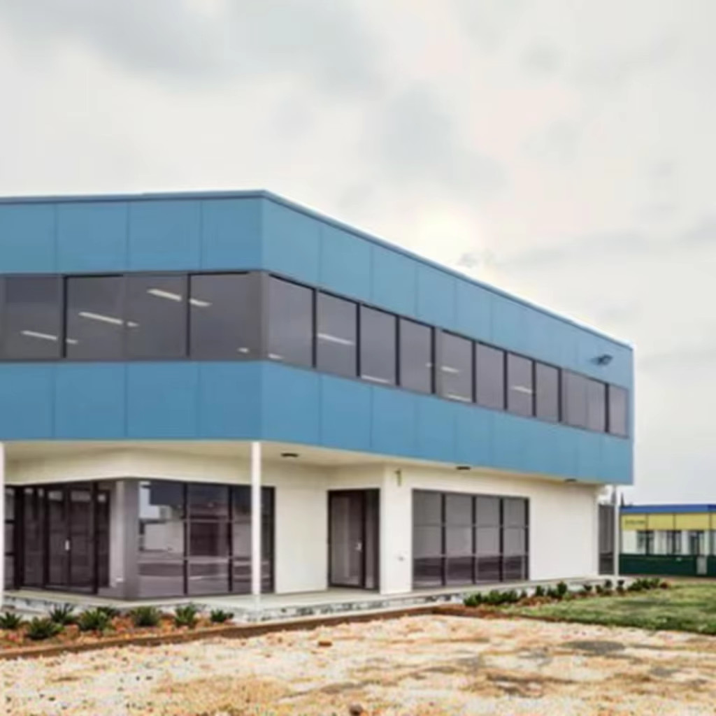 High Strength Structural Steel Frame Construction Factory , Steel Structure Factory Building