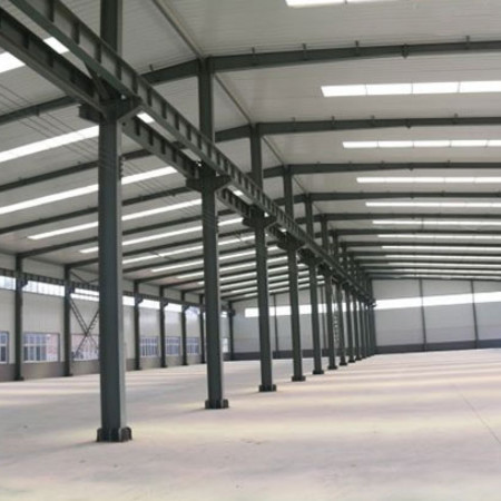 Versatile Lightweight Steel Buildings , Portal Frame Metal Building Warehouse