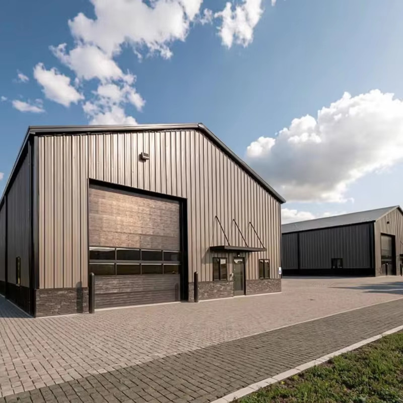 Metal Building Steel Structure Shopping Mall , Strong Industrial Steel ...