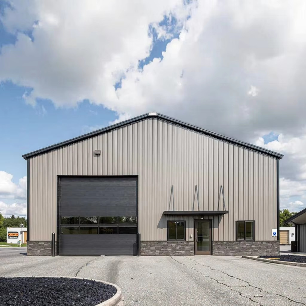 Metal Building Steel Structure Shopping Mall , Strong Industrial Steel ...