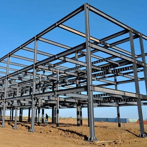 High Strength Industrial Steel Building Construction Lightweight Steel Frame Multi Storey Construction