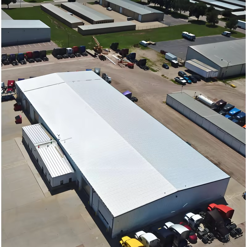 High-Capacity Clear-Span Steel Workshop Building Earthquake Proof Wind Resistance 180km/H