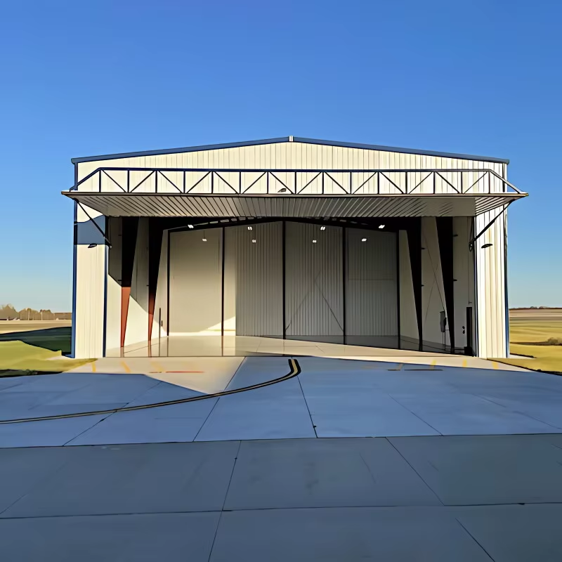 Modern Multi Functional Weather Resistant Steel Structure Hangar for Aircraft Parking & Maintenance