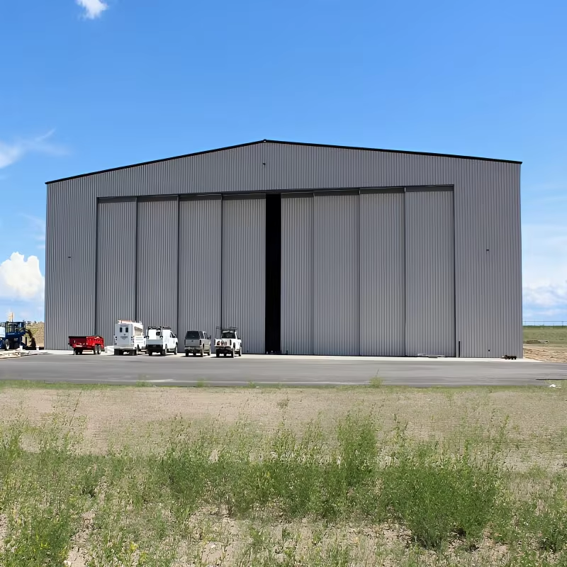 Customizable Steel Structure Prefab Aircraft Hangar 2 Hour Fire Resistance