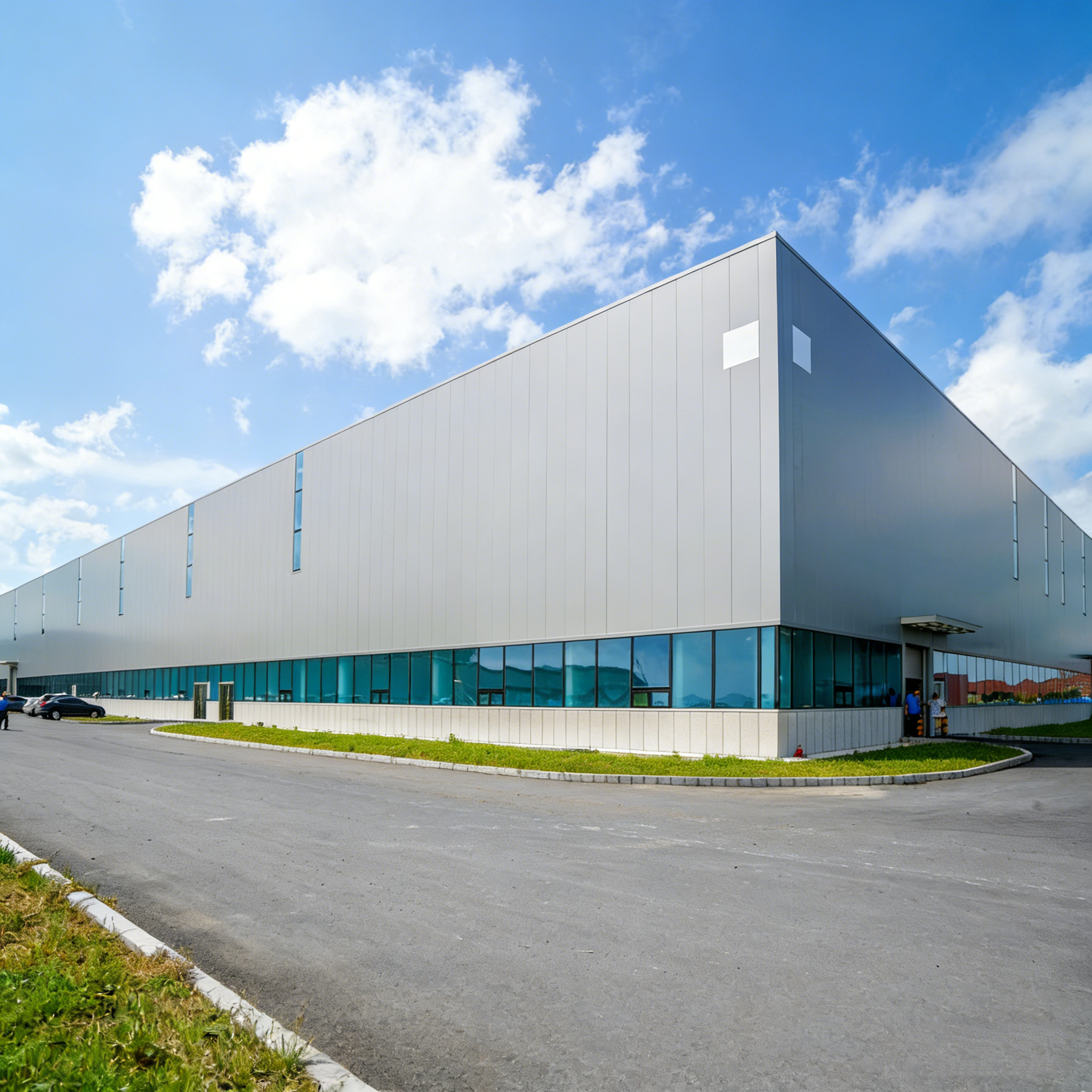 Pre Engineered Steel Structure Workshop with Light Weight Portal Frame Structure and Long Service Life