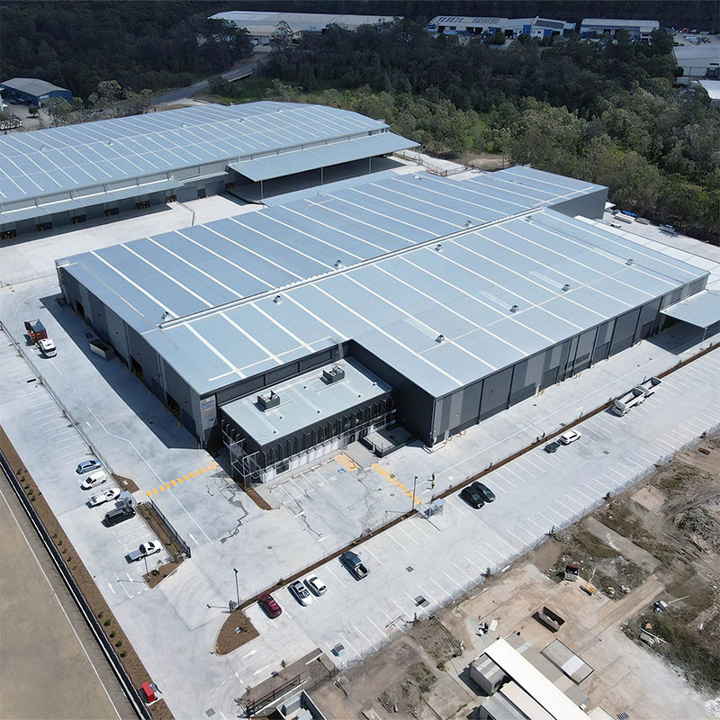 Modern Steel Structure Workshop with 50 Years Warranty Energy Efficient Design and Wind Load Resistance