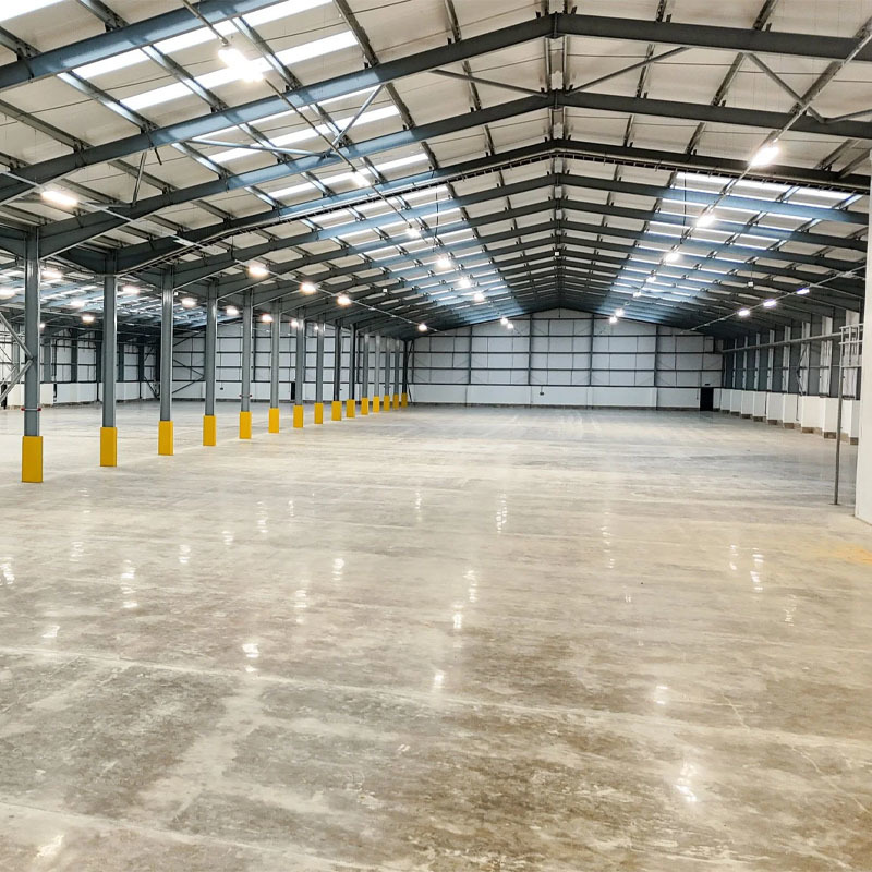 Modern Steel Structure Workshop with 50 Years Warranty Energy Efficient Design and Wind Load Resistance