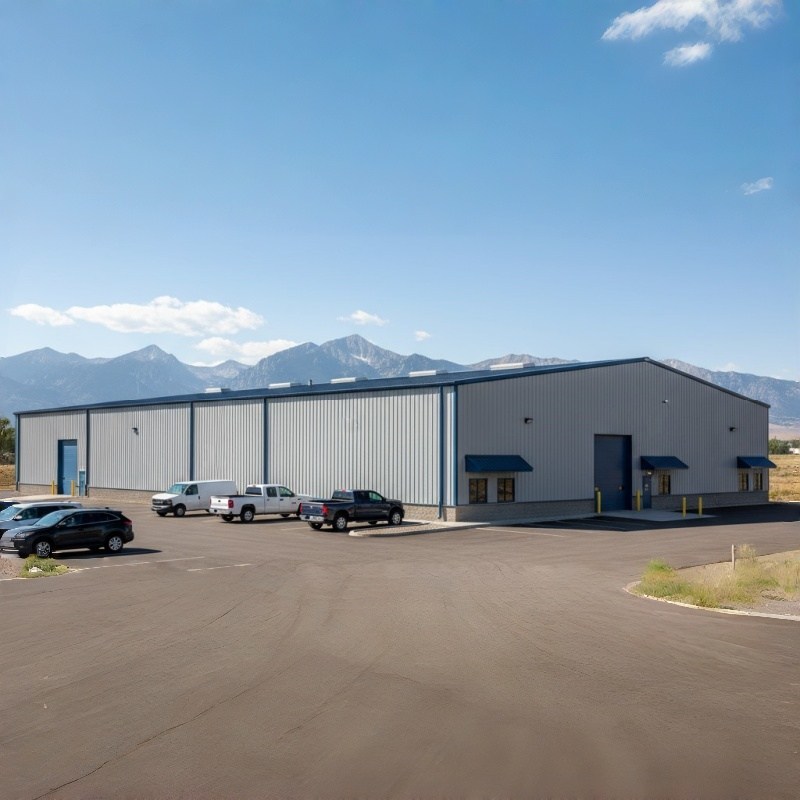 Prefabricated Steel Structure Warehouse with 50 Years Lifespan Customized Sizes and Sandwich Panels