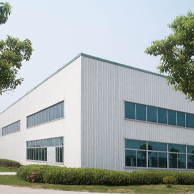 Hurricane Proof Prefabricated Metal Warehouse , Modern Steel Construction Factory Building