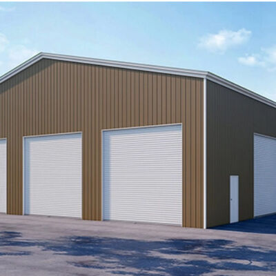 Hurricane Proof Prefabricated Steel Buildings Easy Installation Steel Shed Workshop