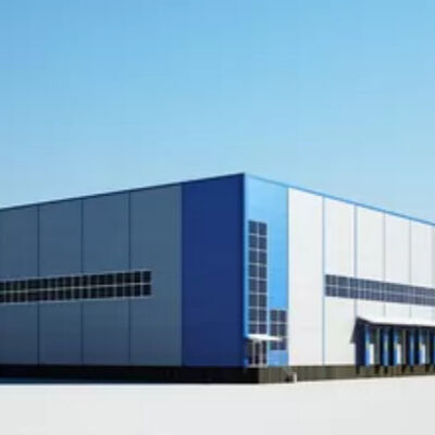 Metal Structure Factory Steel Buildings , Portal Frame Steel Construction Factory