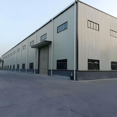 Industrial Steel Structure Warehouse Construction , Prefab Metal Warehouse Building