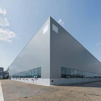 Eco Friendly Prefab Metal Warehouse Customized Prefabricated Steel Frame Construction