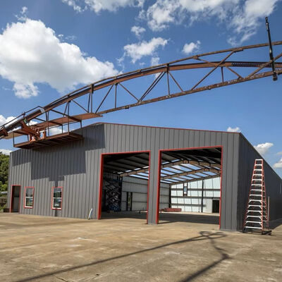 Durable Prefabricated Factory Metal Space Frame Steel Structure Commercial Warehouses