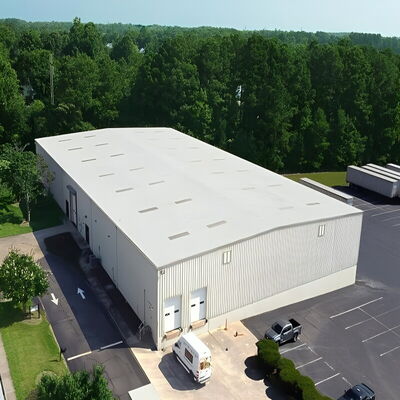 Earthquake Resistant Light Frame Steel Construction , Commercial Prefabricated Metal Buildings