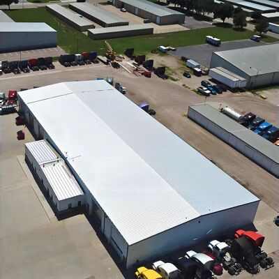 High-Capacity Clear-Span Steel Workshop Building Earthquake Proof Wind Resistance 180km/H