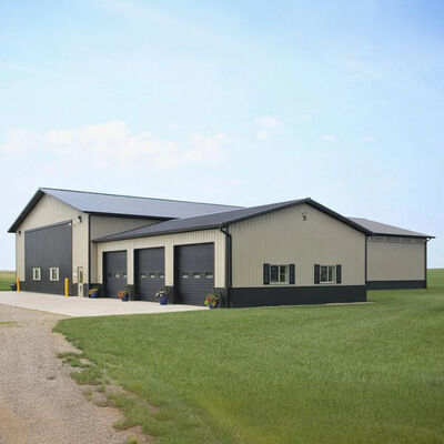 Durable Prefabricated Steel Structure Warehouse with 50-200mm Sandwich Panel Thickness, Earthquake Resistant (7-9 Grade), and 50+ Years Lifespan