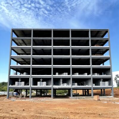 Multi-story steel structure building with high load-bearing capacity ...
