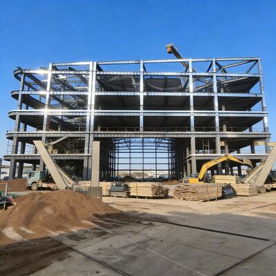 Multi-story steel structure building with high load-bearing capacity ...