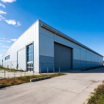 Column-Free Fast Assemble Steel Structure Workshop Economical Prefab Industrial Building Lightweight Steel Frame Anti-Corrosion Anti-Rust