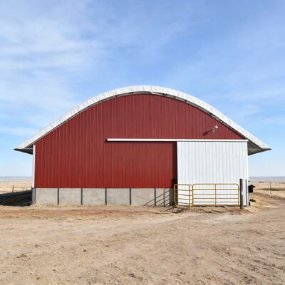 Single Barn Custom Customizable Multi-Bay Steel Structure Cow Barn for ...