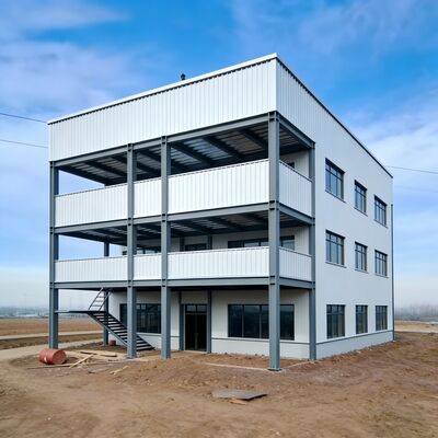 Fast Installation Economical Multi-storey Steel Structure Building for SMEs' Office & Production